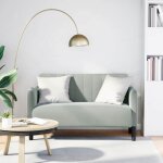 Vidaxl canapé causeuse gris clair 109 cm velours Vidaxl canapé causeuse gris clair 109 cm velours