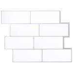 Vidaxl carreau de m�tro 20 pcs blanc gris 29 x 21 cm