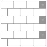 Vidaxl carreau de m�tro 20 pcs blanc gris 30 x 30 cm