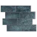 Vidaxl carreau de m�tro 20 pcs bleu vert 29 x 21 cm