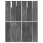 Vidaxl carrelage rectangulaire 10 pcs gris 29 x 23 x 0, 08 cm
