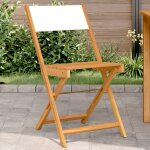 Vidaxl chaises de bistrot lot de 2 blanc crème bois acacia et tissu Vidaxl chaises de bistrot lot de 2 blanc crème bois acacia et tissu