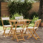 Vidaxl chaises de bistrot d'ext�rieur 4 pcs cr�me blanc