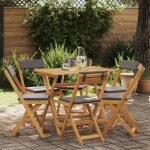 Vidaxl chaises de bistrot d'ext�rieur 6 pcs gris fonc� 40 x 53 x 80 cm