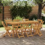 Vidaxl chaises de bistrot d'ext�rieur 8 pcs naturel 40 x 53 x 80 cm