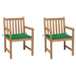 Vidaxl chaises de jardin lot de 2 beige rsine tresse et bois massif