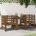 Vidaxl chaises de jardin lot de 2 marron miel 61, 5x53x71 cm pin massif