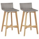 Vidaxl chaises de jardin 2 pcs avec coussins r�sine tress�e beige