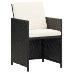 Vidaxl chaises de jardin 2 pcs avec coussins résine tressée noir Vidaxl chaises de jardin 2 pcs avec coussins résine tressée noir