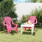 Vidaxl chaises de jardin pour enfants lot de 2 rose 37x34x44 cm pp