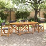Vidaxl chaises de jardin pliables lot de 4 gris fonc� tissu