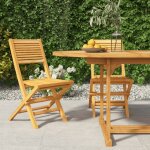 Vidaxl chaises de jardin pliantes 2 pcs 47x62x90 cm bois massif teck