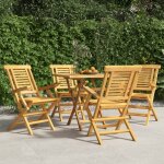Vidaxl chaises de jardin pliantes 4 pcs 56x63x90 cm bois massif teck