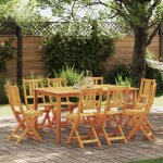 Vidaxl chaises de jardin pliantes 8 pcs 36x46x86 cm bois d'acacia massif, vidaxl chaises de jardin pliantes ...