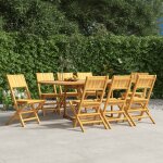 Vidaxl chaises de jardin pliantes 8 pcs 47x61x90 cm bois massif teck Vidaxl chaises de jardin pliantes 8 pcs 47x61x90 cm bois massif teck