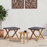 Vidaxl chaise longue 2 pcs bois d'eucalyptus massif gris