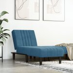 Vidaxl chaise longue bleu velours Vidaxl chaise longue bleu velours