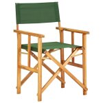Vidaxl chaise de metteur en scène bois massif d'acacia vert Vidaxl chaise de metteur en scène bois massif d'acacia vert
