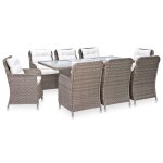 Vidaxl chaises pliables d'ext�rieur 4 pcs avec coussins bois d'acacia