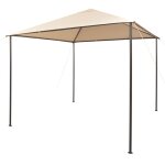 Vidaxl chapiteau tente 3 x 3 m beige acier