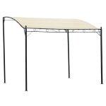 Vidaxl chapiteau tissu blanc cr�me