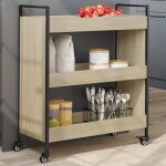 Vidaxl chariot de cuisine ch�ne sonoma 70x30x82 cm bois d'ing�nierie
