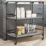 Vidaxl chariot de cuisine sonoma gris 100, 5x50x105cm bois d'ingénierie Vidaxl chariot de cuisine sonoma gris 100, 5x50x105cm bois d'ingénierie