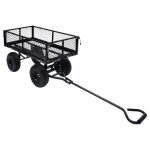 Vidaxl chariot  main de jardin noir 250 kg