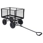 Vidaxl chariot  main de jardin noir 350 kg