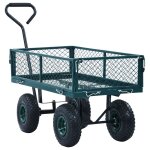 Vidaxl chariot  main de jardin vert 250 kg