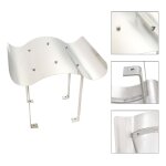 Vidaxl chemin�e de chemin�e en acier inoxydable argent