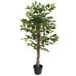 Vidaxl citronnier artificiel avec 3 troncs vert 120 cm pp