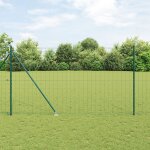 Vidaxl cl�ture euro ensemble de 2 vert