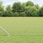 Vidaxl clôture en fil soudé avec 13 pieux a piquet 0. 5x50m acier galvanisé Vidaxl clôture en fil soudé avec 13 pieux a piquet 0. 5x50m acier galvanisé