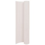 Vidaxl clôture de jardin double face 110x500 cm blanc Vidaxl clôture de jardin double face 110x500 cm blanc