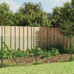 Vidaxl cl�ture en mailles de cha�ne vert 0, 8x10 m