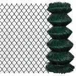 Vidaxl clture  mailles losanges acier 0, 8x15 m vert