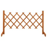 Vidaxl cl�ture en treillis de jardin orange 120x60 cm bois de sapin