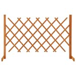 Vidaxl cl�ture en treillis de jardin orange 120x90 cm bois de sapin