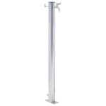 Vidaxl colonne  eau de jardin 60 cm acier inoxydable rond