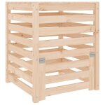 Vidaxl composteur 63, 5x63, 5x77, 5 cm bois massif de pin