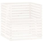 Vidaxl composteur blanc 100x100x102 cm bois massif de pin