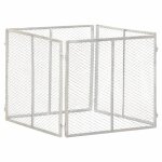 Vidaxl composteur de jardin 85x85x70 cm fer galvanis