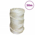 Vidaxl corde 100 % en sisal 4 mm 50 m