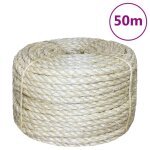 Vidaxl corde 100 % sisal 8 mm 50 m