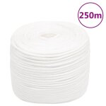 Vidaxl corde de bateau blanc complet 10 mm 250 m polypropylne