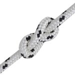 Vidaxl corde de bateau tresse polyester 6 mm 500 m blanc