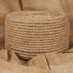 Vidaxl corde de jute 25 m de long 10 mm d'paisseur