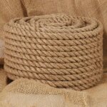 Vidaxl corde de jute 25 m de long 24 mm d'paisseur