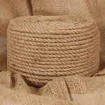 Vidaxl corde de jute 50 m de long 14 mm d'paisseur